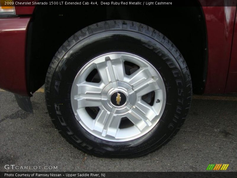Deep Ruby Red Metallic / Light Cashmere 2009 Chevrolet Silverado 1500 LT Extended Cab 4x4