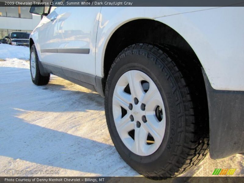 Summit White / Dark Gray/Light Gray 2009 Chevrolet Traverse LS AWD