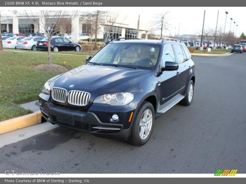 Monaco Blue Metallic / Sand Beige 2008 BMW X5 4.8i
