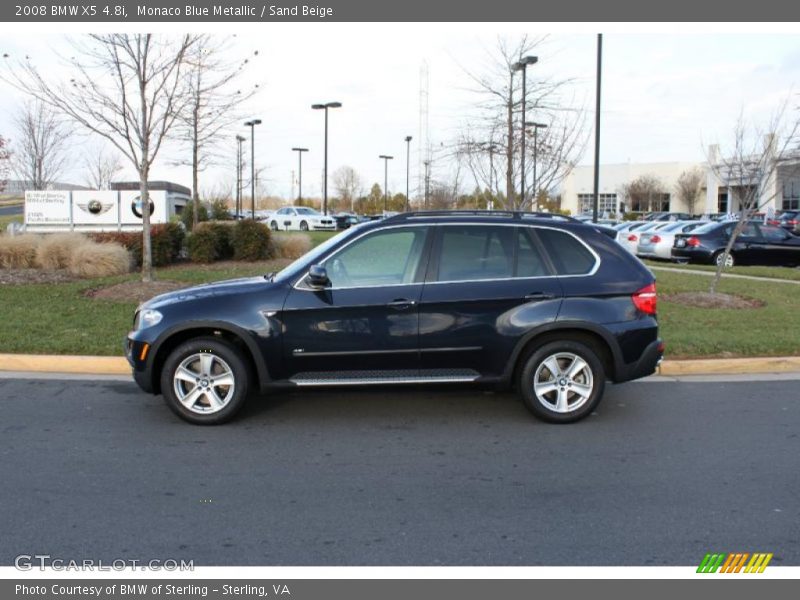Monaco Blue Metallic / Sand Beige 2008 BMW X5 4.8i
