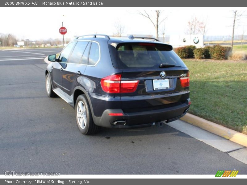 Monaco Blue Metallic / Sand Beige 2008 BMW X5 4.8i