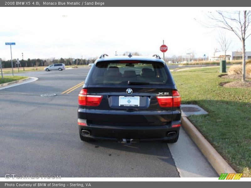 Monaco Blue Metallic / Sand Beige 2008 BMW X5 4.8i