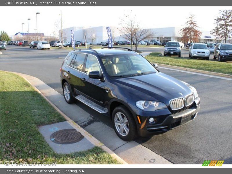 Monaco Blue Metallic / Sand Beige 2008 BMW X5 4.8i