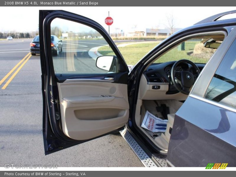 Monaco Blue Metallic / Sand Beige 2008 BMW X5 4.8i