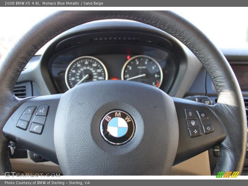 Monaco Blue Metallic / Sand Beige 2008 BMW X5 4.8i