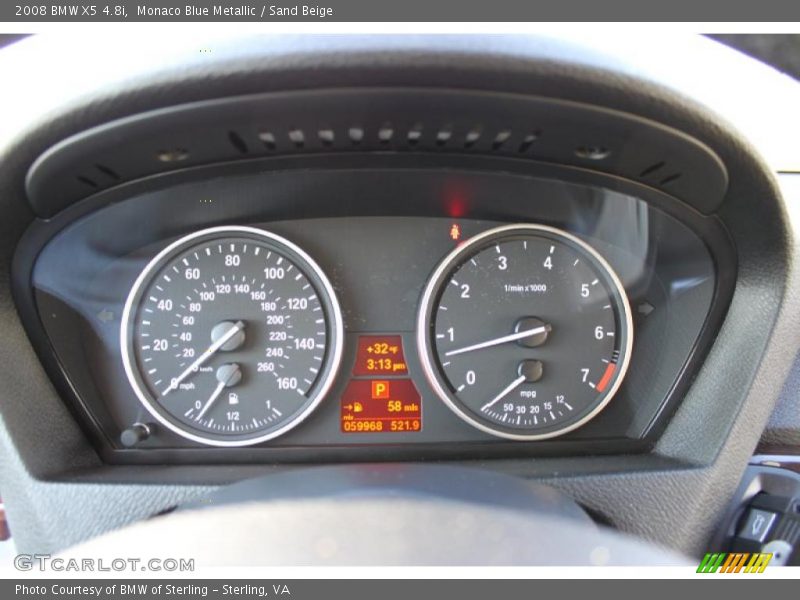 Monaco Blue Metallic / Sand Beige 2008 BMW X5 4.8i