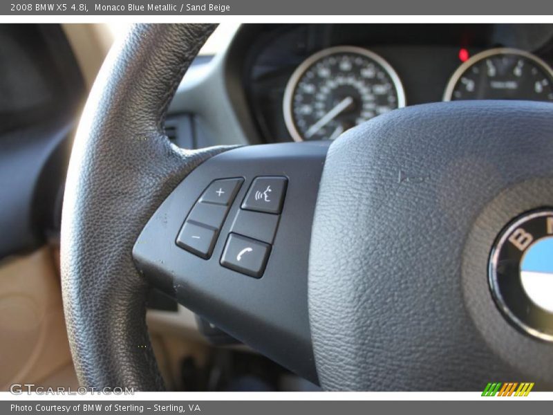 Monaco Blue Metallic / Sand Beige 2008 BMW X5 4.8i
