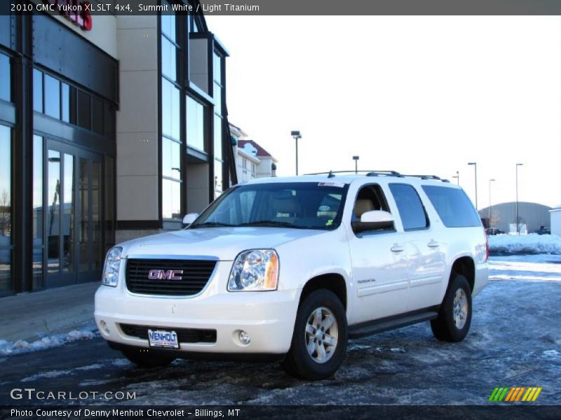 Summit White / Light Titanium 2010 GMC Yukon XL SLT 4x4