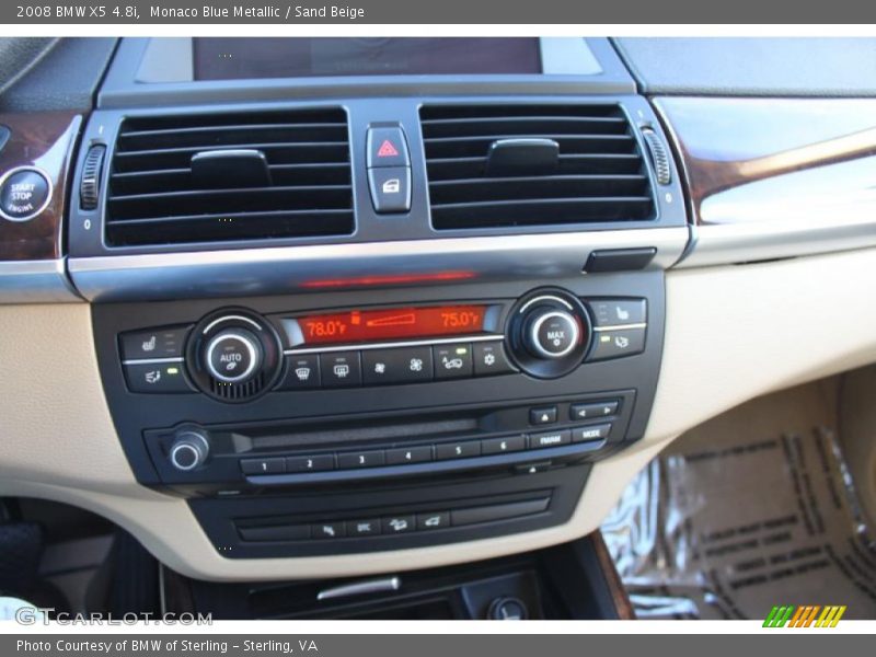 Monaco Blue Metallic / Sand Beige 2008 BMW X5 4.8i