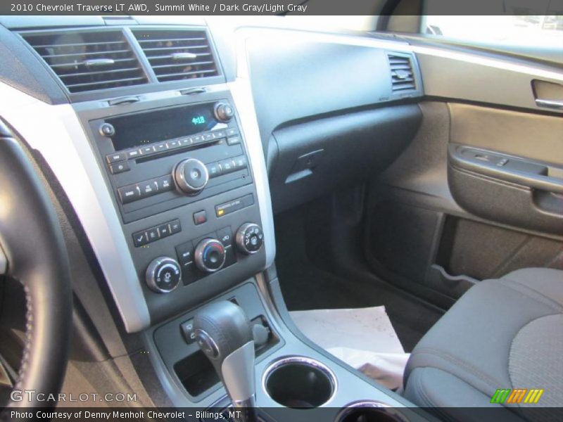 Summit White / Dark Gray/Light Gray 2010 Chevrolet Traverse LT AWD