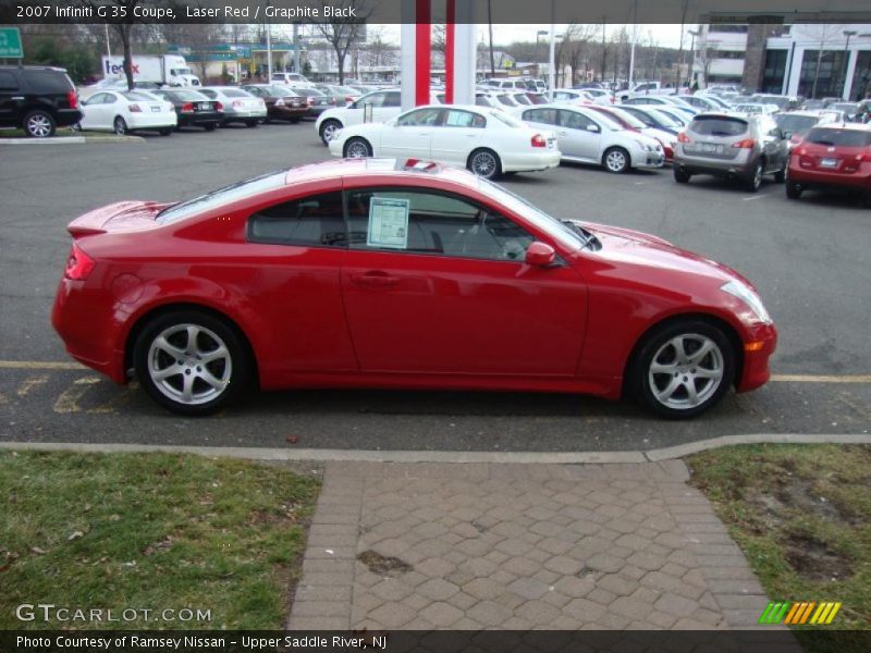 Laser Red / Graphite Black 2007 Infiniti G 35 Coupe
