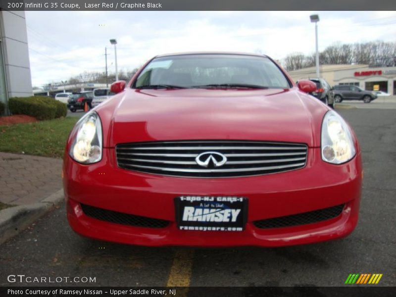 Laser Red / Graphite Black 2007 Infiniti G 35 Coupe