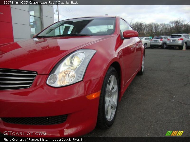 Laser Red / Graphite Black 2007 Infiniti G 35 Coupe