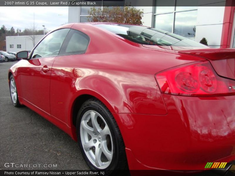 Laser Red / Graphite Black 2007 Infiniti G 35 Coupe