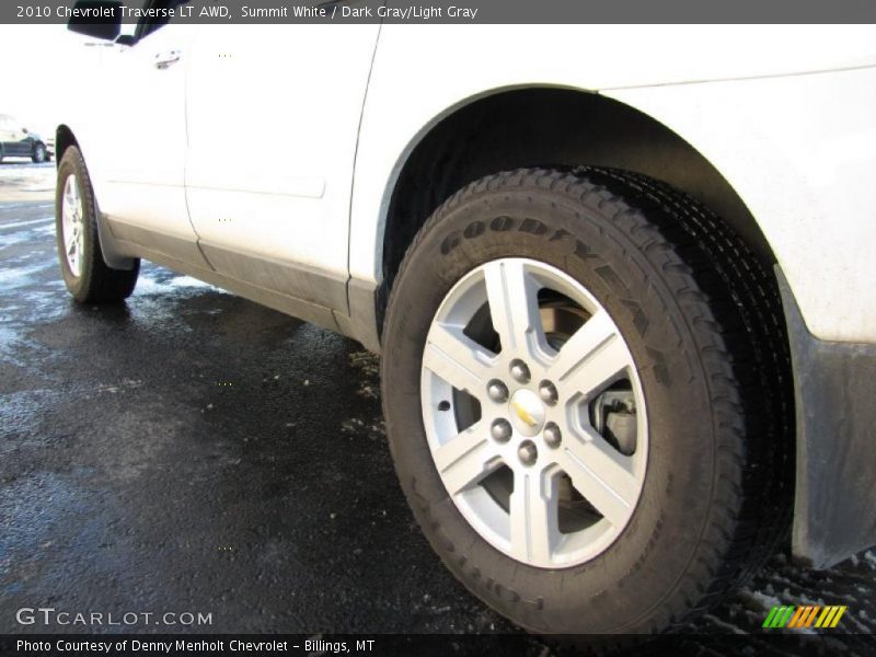 Summit White / Dark Gray/Light Gray 2010 Chevrolet Traverse LT AWD
