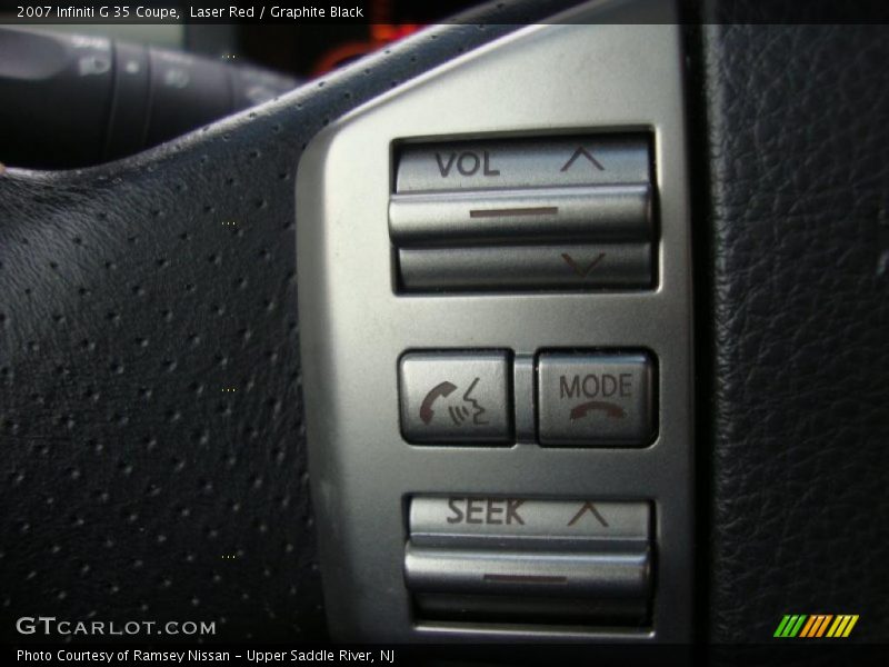 Laser Red / Graphite Black 2007 Infiniti G 35 Coupe
