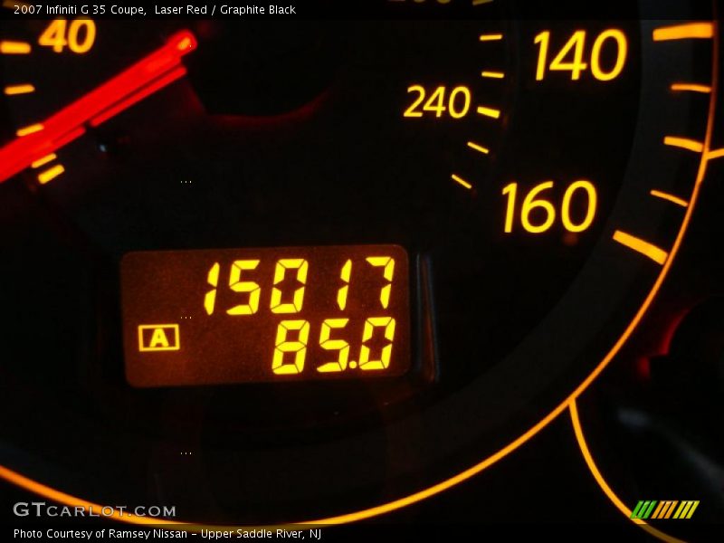 Laser Red / Graphite Black 2007 Infiniti G 35 Coupe