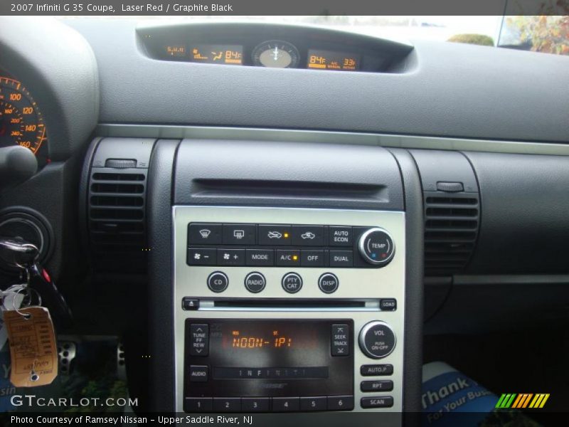 Laser Red / Graphite Black 2007 Infiniti G 35 Coupe