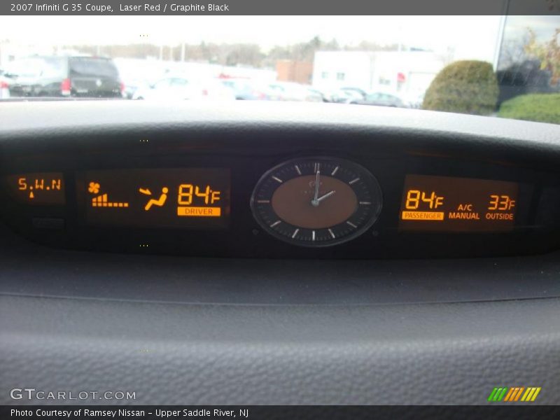 Laser Red / Graphite Black 2007 Infiniti G 35 Coupe