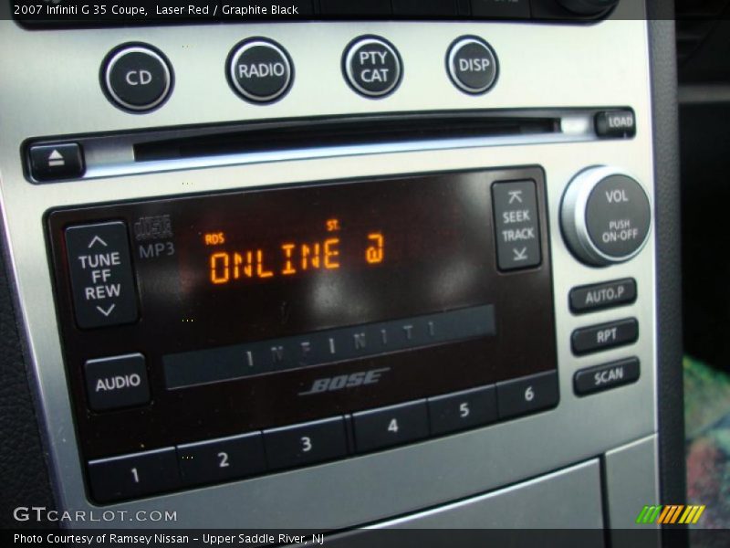 Laser Red / Graphite Black 2007 Infiniti G 35 Coupe
