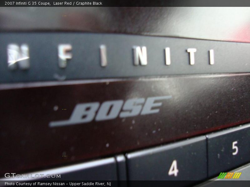 Laser Red / Graphite Black 2007 Infiniti G 35 Coupe