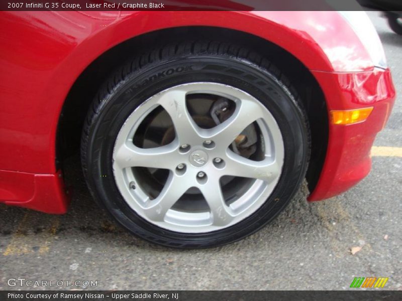 Laser Red / Graphite Black 2007 Infiniti G 35 Coupe