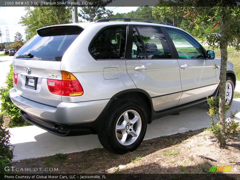 Titanium Silver Metallic / Gray 2003 BMW X5 3.0i