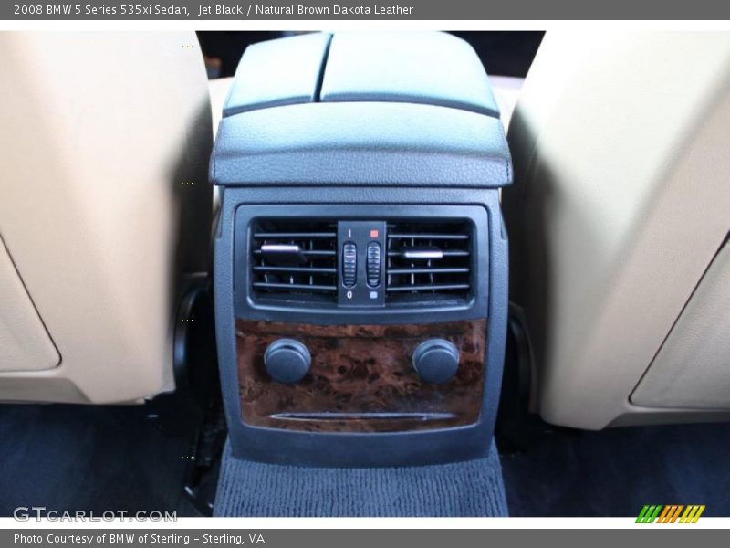 Jet Black / Natural Brown Dakota Leather 2008 BMW 5 Series 535xi Sedan