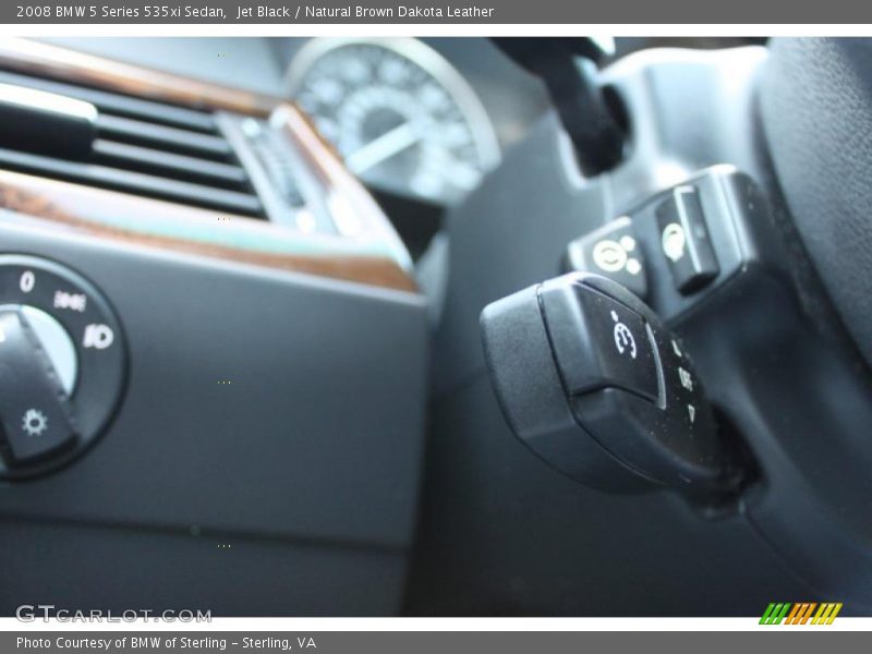 Jet Black / Natural Brown Dakota Leather 2008 BMW 5 Series 535xi Sedan