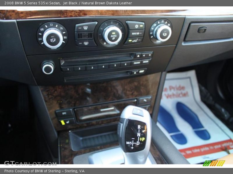 Jet Black / Natural Brown Dakota Leather 2008 BMW 5 Series 535xi Sedan