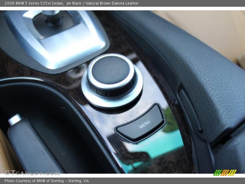 Jet Black / Natural Brown Dakota Leather 2008 BMW 5 Series 535xi Sedan