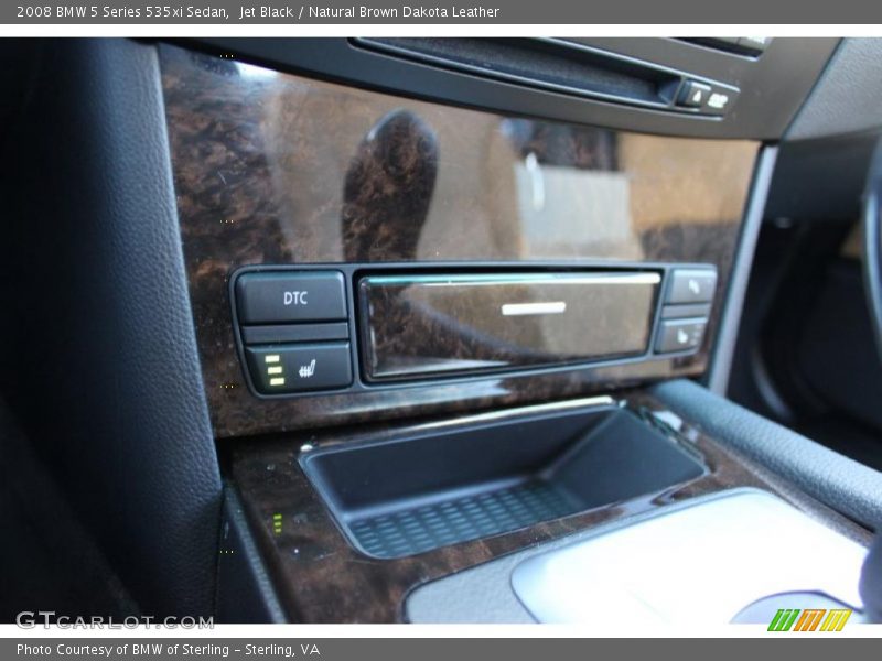 Jet Black / Natural Brown Dakota Leather 2008 BMW 5 Series 535xi Sedan