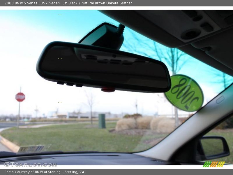 Jet Black / Natural Brown Dakota Leather 2008 BMW 5 Series 535xi Sedan