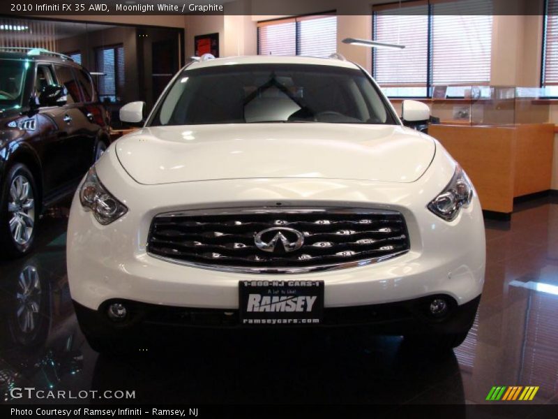 Moonlight White / Graphite 2010 Infiniti FX 35 AWD