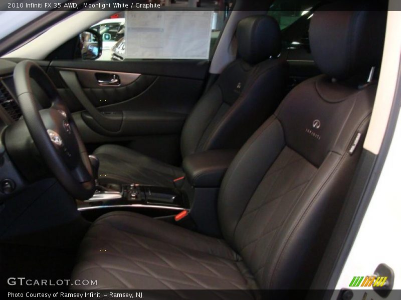 Moonlight White / Graphite 2010 Infiniti FX 35 AWD