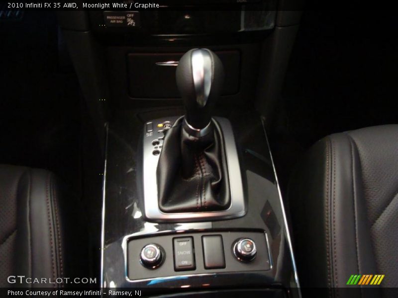 Moonlight White / Graphite 2010 Infiniti FX 35 AWD