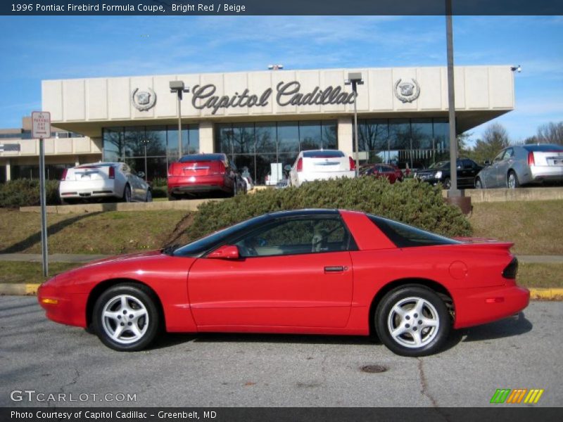 Bright Red / Beige 1996 Pontiac Firebird Formula Coupe