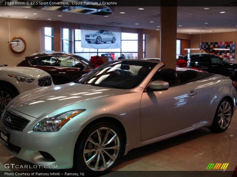Liquid Platinum / Graphite 2010 Infiniti G 37 S Sport Convertible