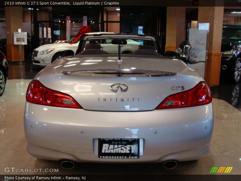 Liquid Platinum / Graphite 2010 Infiniti G 37 S Sport Convertible