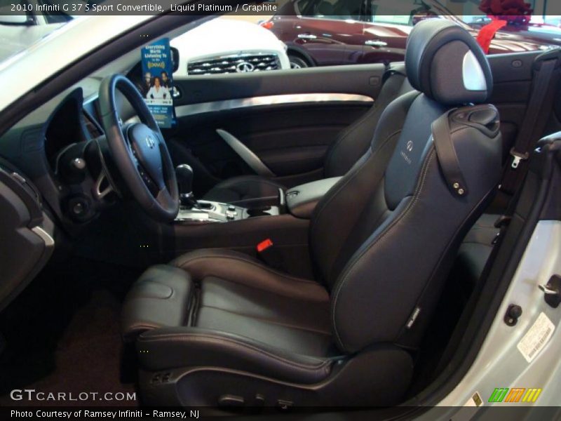  2010 G 37 S Sport Convertible Graphite Interior