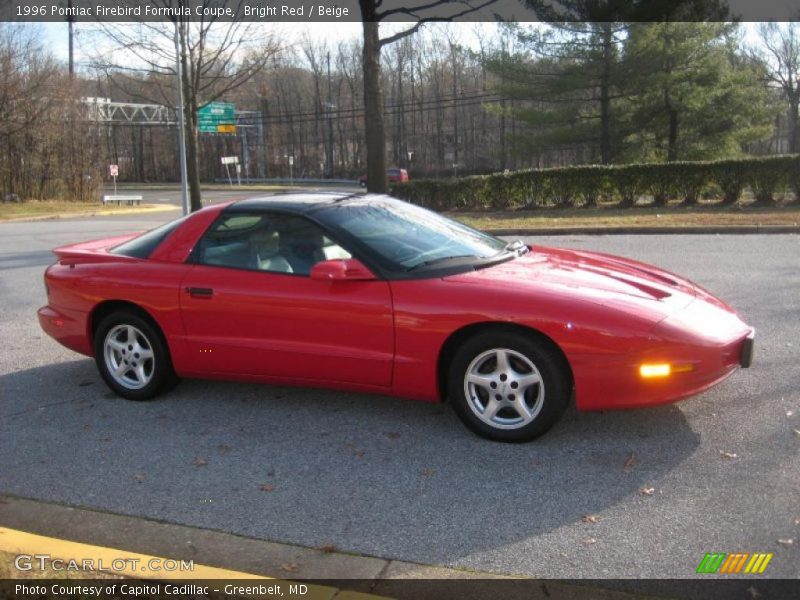 Bright Red / Beige 1996 Pontiac Firebird Formula Coupe