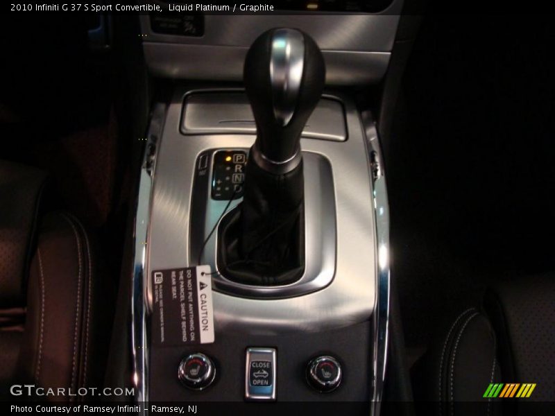  2010 G 37 S Sport Convertible 7 Speed ASC Automatic Shifter