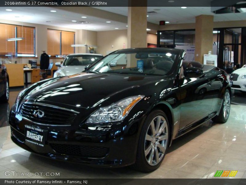 Obsidian Black / Graphite 2010 Infiniti G 37 Convertible