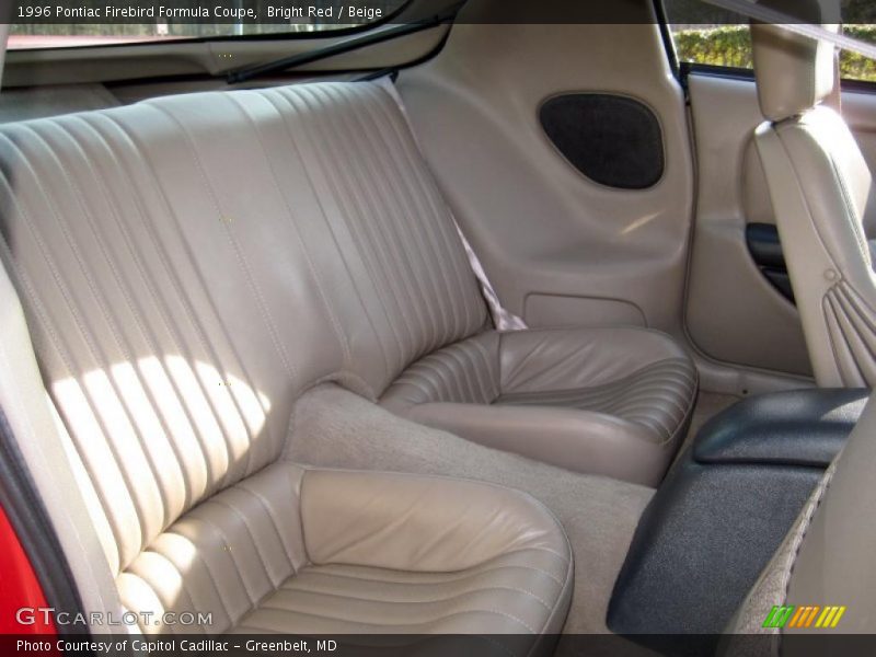  1996 Firebird Formula Coupe Beige Interior