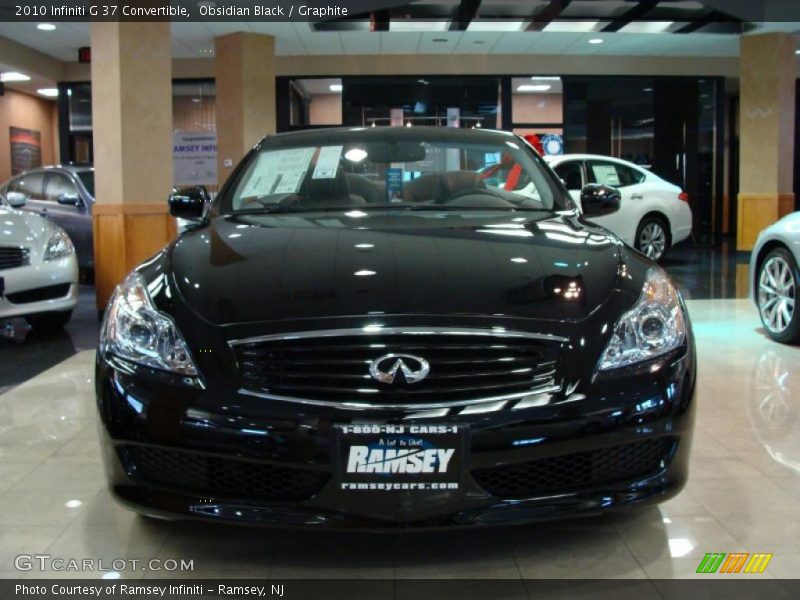 Obsidian Black / Graphite 2010 Infiniti G 37 Convertible