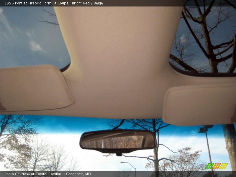 Bright Red / Beige 1996 Pontiac Firebird Formula Coupe