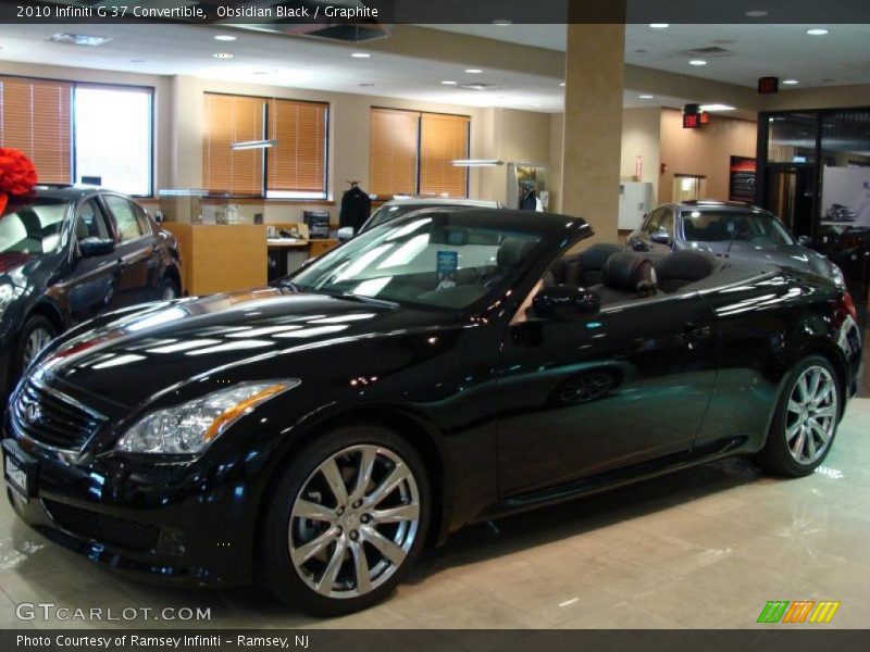 Obsidian Black / Graphite 2010 Infiniti G 37 Convertible