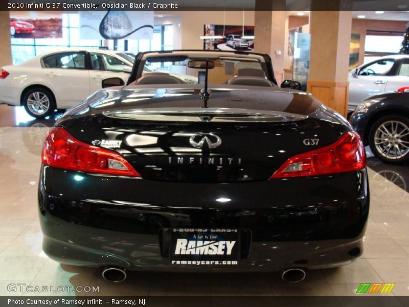 Obsidian Black / Graphite 2010 Infiniti G 37 Convertible