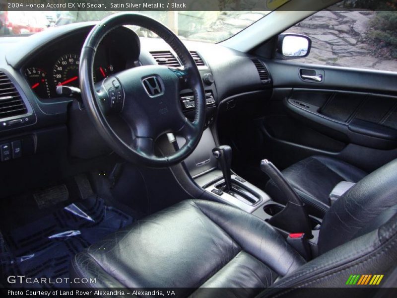 Satin Silver Metallic / Black 2004 Honda Accord EX V6 Sedan