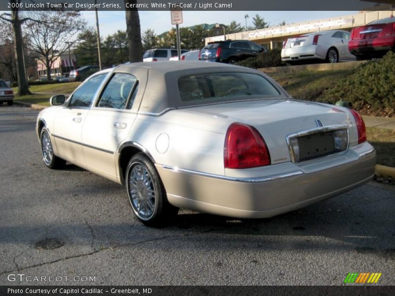 Ceramic White Tri-Coat / Light Camel 2006 Lincoln Town Car Designer Series